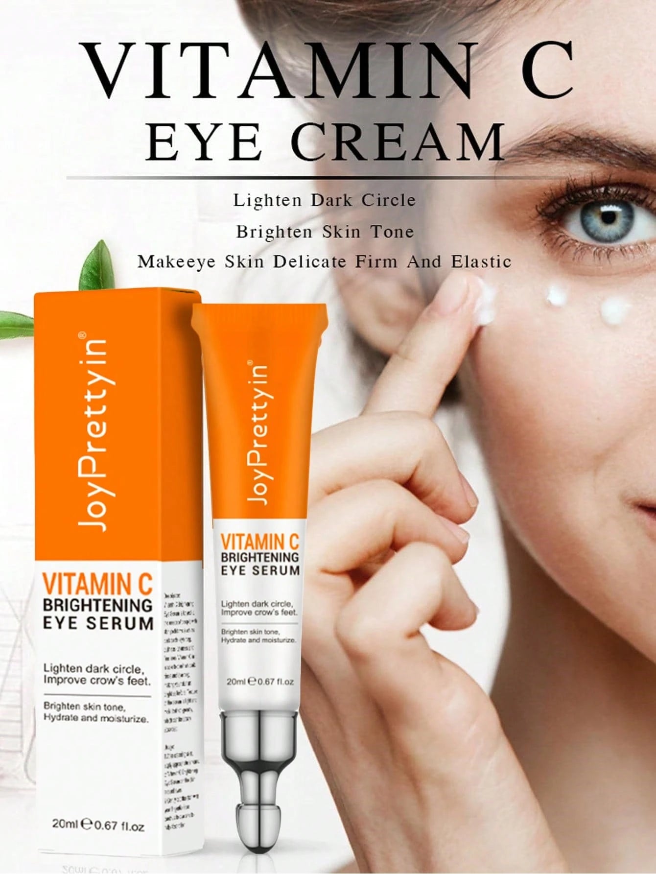 JoyPretty Anti Dark Circle Eye Cream Eye Bags Removal Vitamin C Whitening Cream