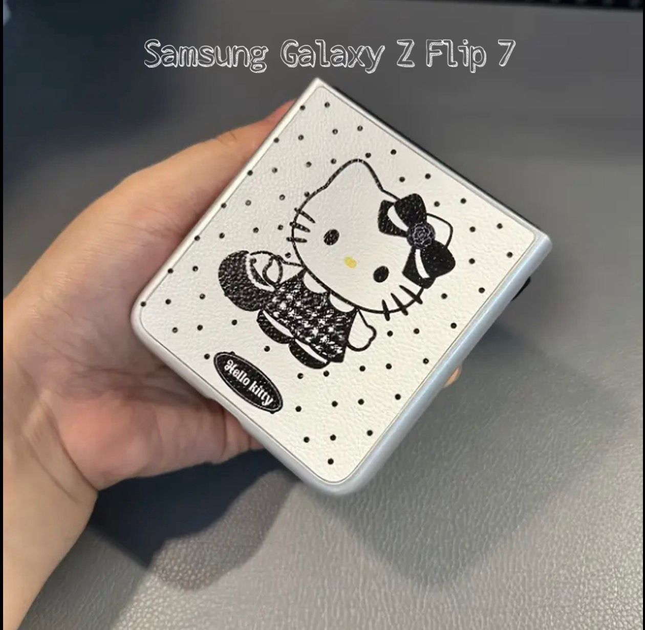 Samsung Galaxy Z Flip 7 Cartoon for hello kitty Skin Foldable Phone Case