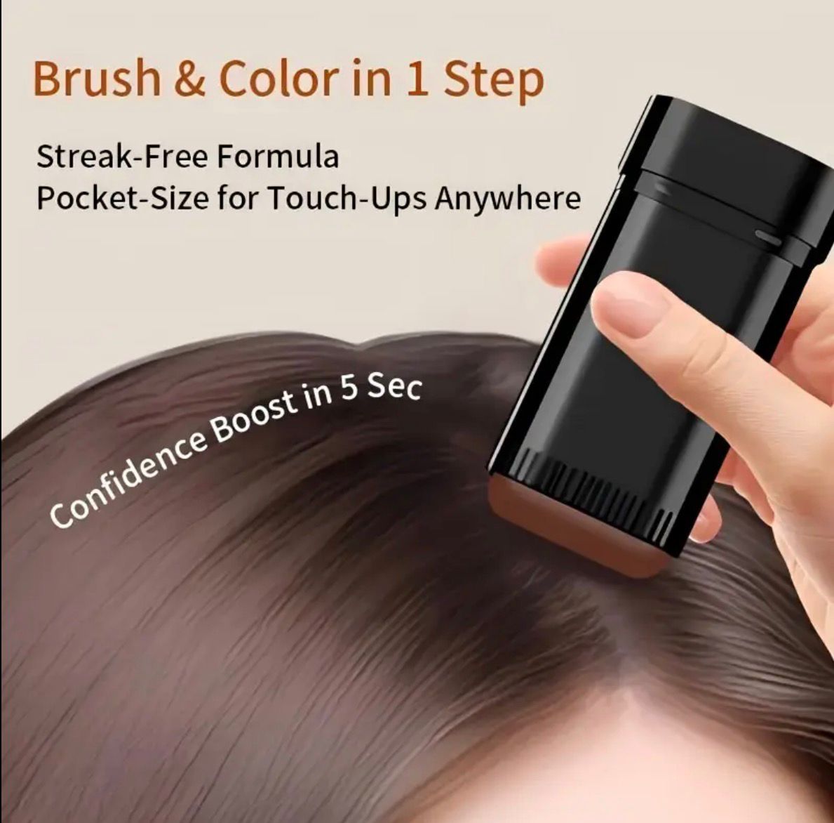 2 Color Hair Dye Applicator Pen with Comb - Waterproof & Sweat-Resistant Rotating Design