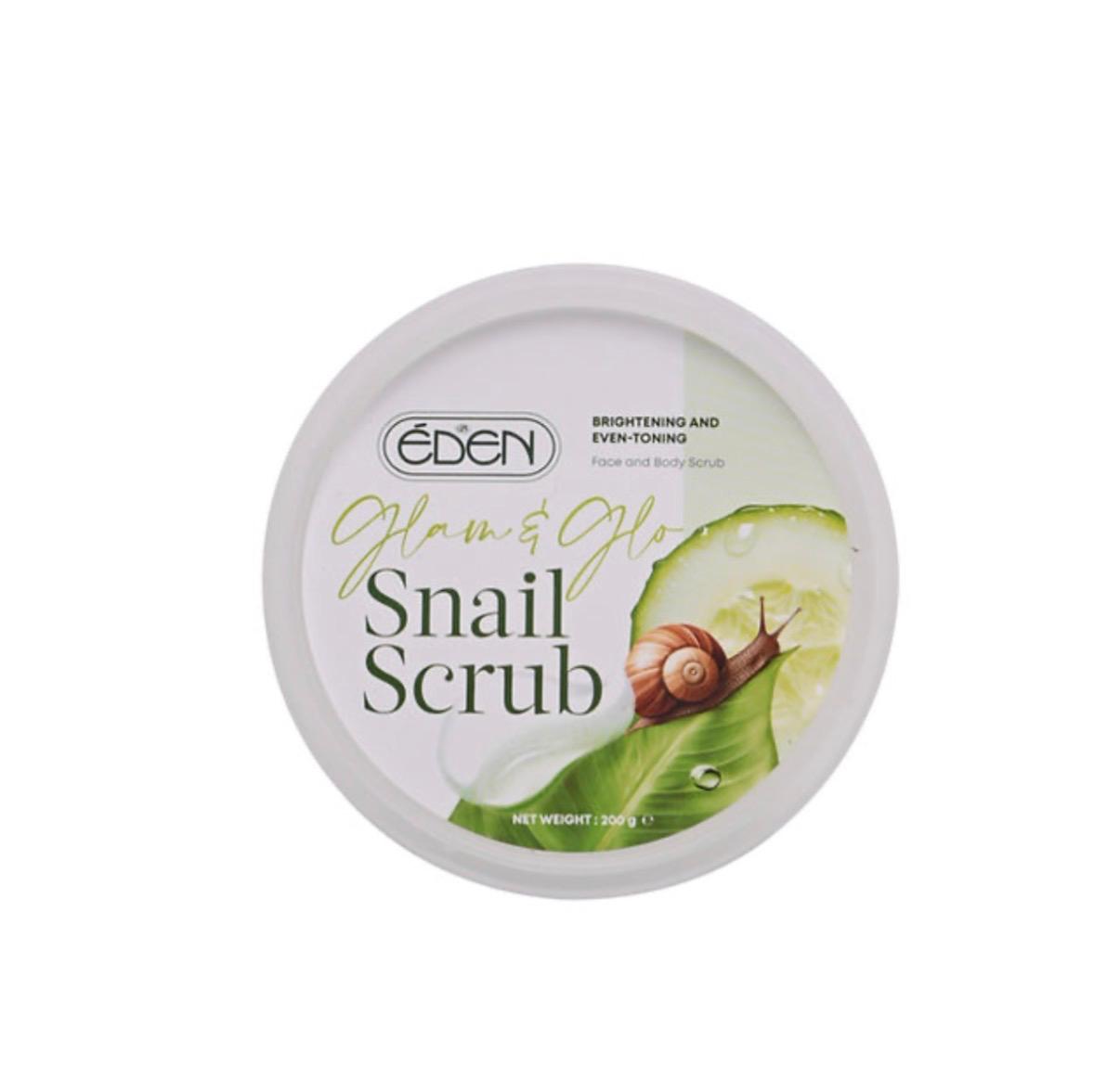 Eden Glam & Glo Snail Scrub 200G