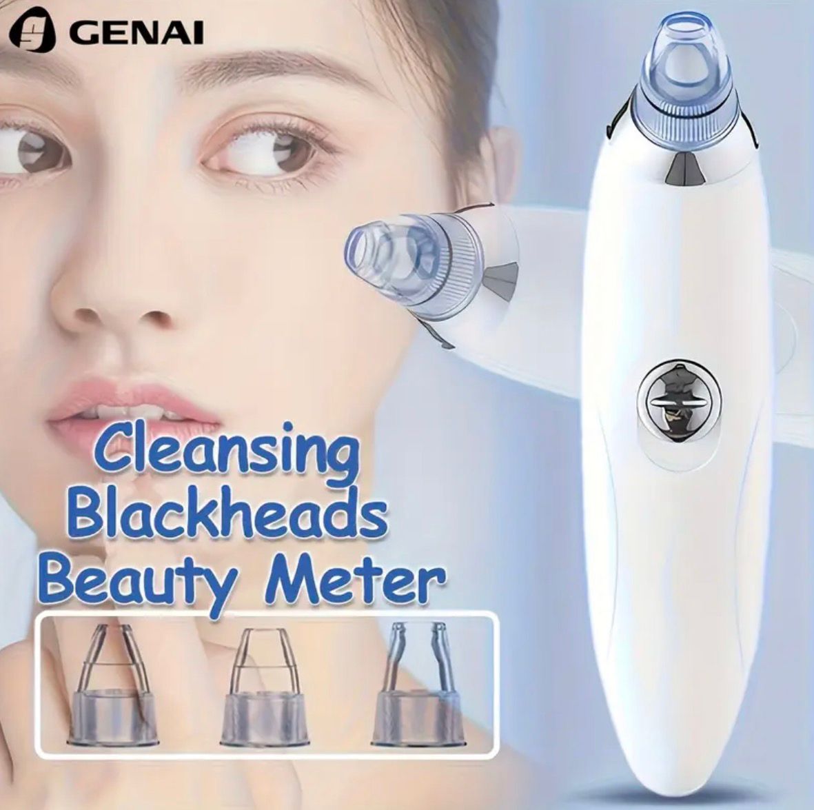 GENAI Blackhead clean Beauty Meter - Portable Facial Pore Cleaner