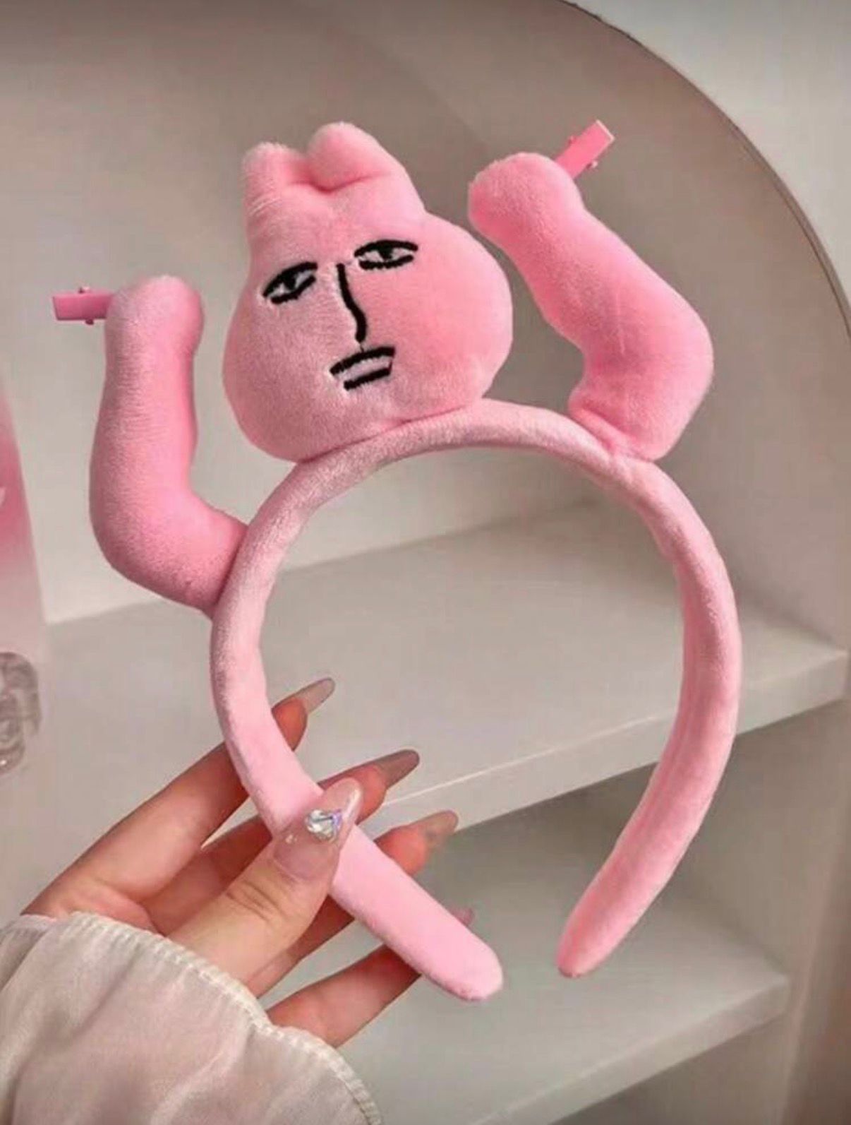 Pink Bunny Ears Hair Hoop