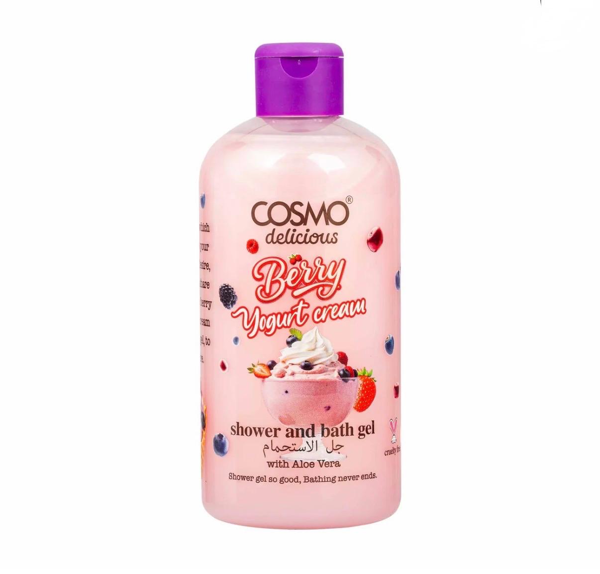 Cosmo Delicious "Berry Yogurt Cream" Shower Set of 3