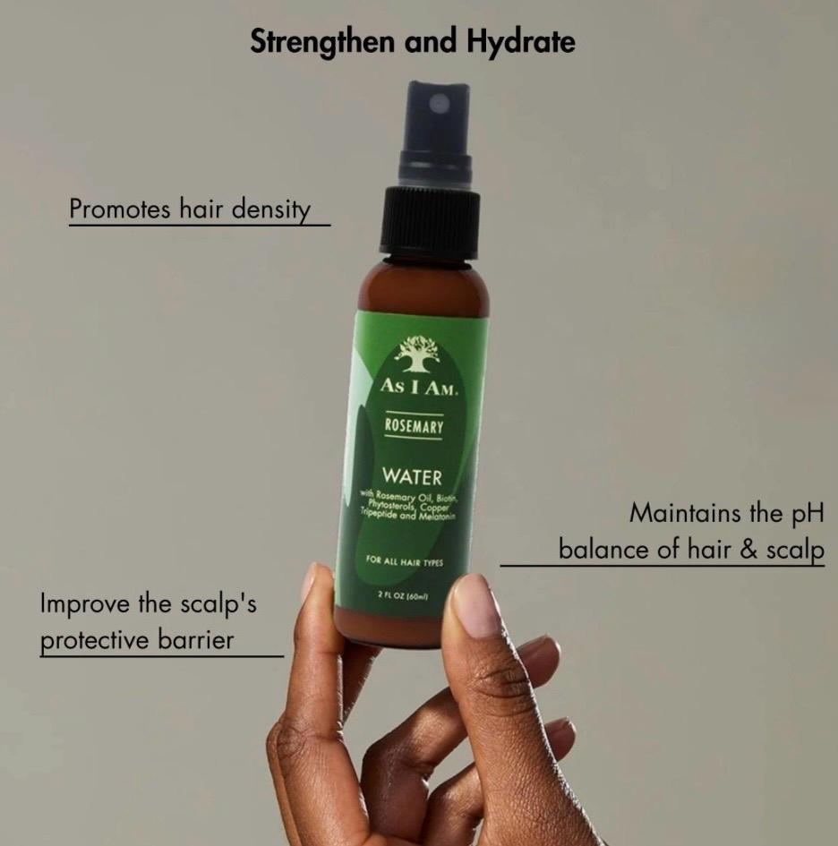 As I Am Rosemary Water - 2 Fluid ounce - with Biotin & Saw Palmetto