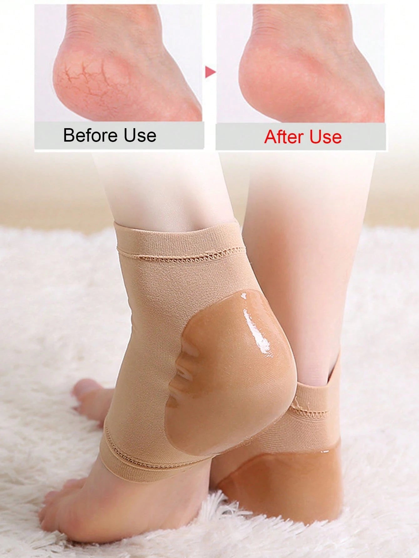 Heel Moisturizing Sleeves 1 Pair Heel Skin Moisturizing Cover