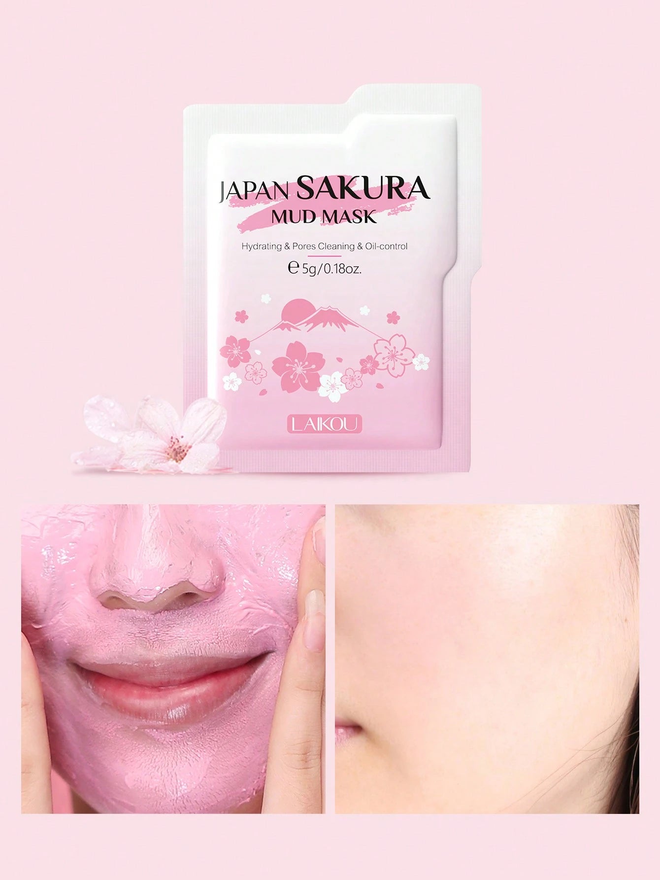 LAIKOU 7Pcs Nourishing LAIKOU Japan Sakura Skincare Set