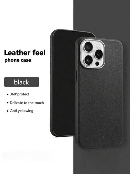 3pcs Luxury Leather Texture Phone Cases