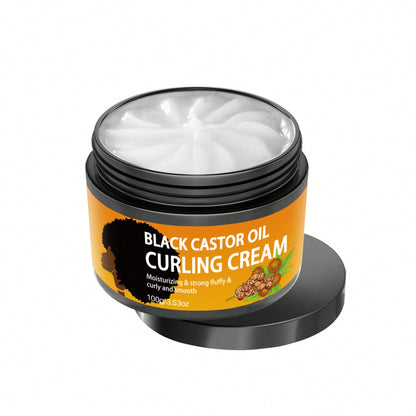 100g Black Castor Oil Curl Cream Infused With Argan Oil