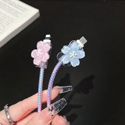 Blue &amp; Pink Ipomoea/Butterfly/Cupid Protective Cases