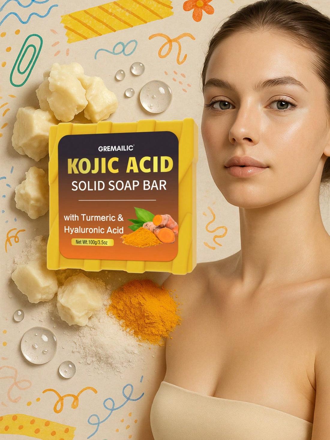 Turmeric Lemon Kojic Acid Soap 100g