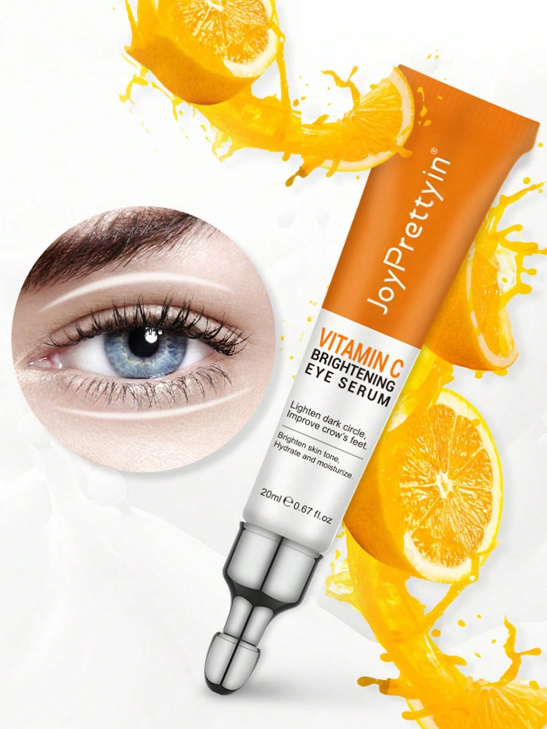 JoyPretty Anti Dark Circle Eye Cream Eye Bags Removal Vitamin C Whitening Cream