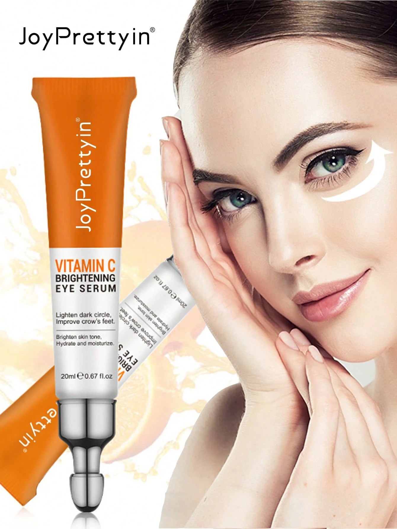 JoyPretty Anti Dark Circle Eye Cream Eye Bags Removal Vitamin C Whitening Cream