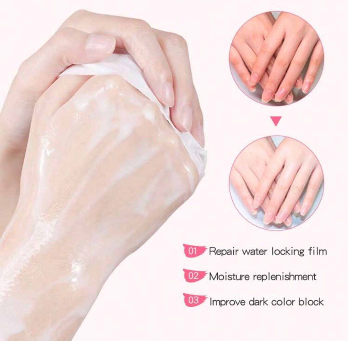 Niacinimide &amp; Goat milk whitening hand mask