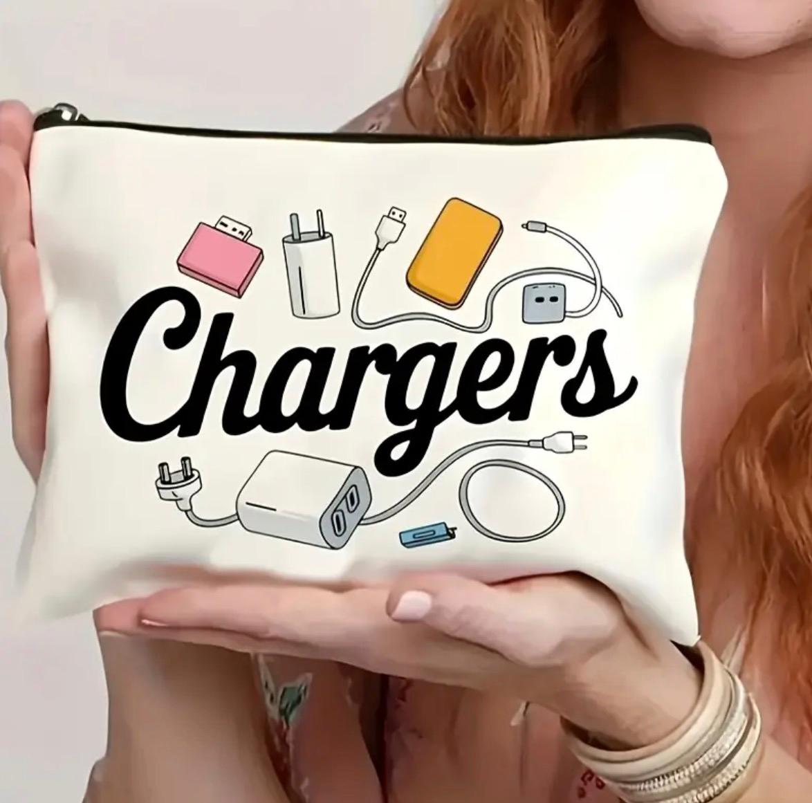 Stylish Canvas Makeup Bag with Zipper