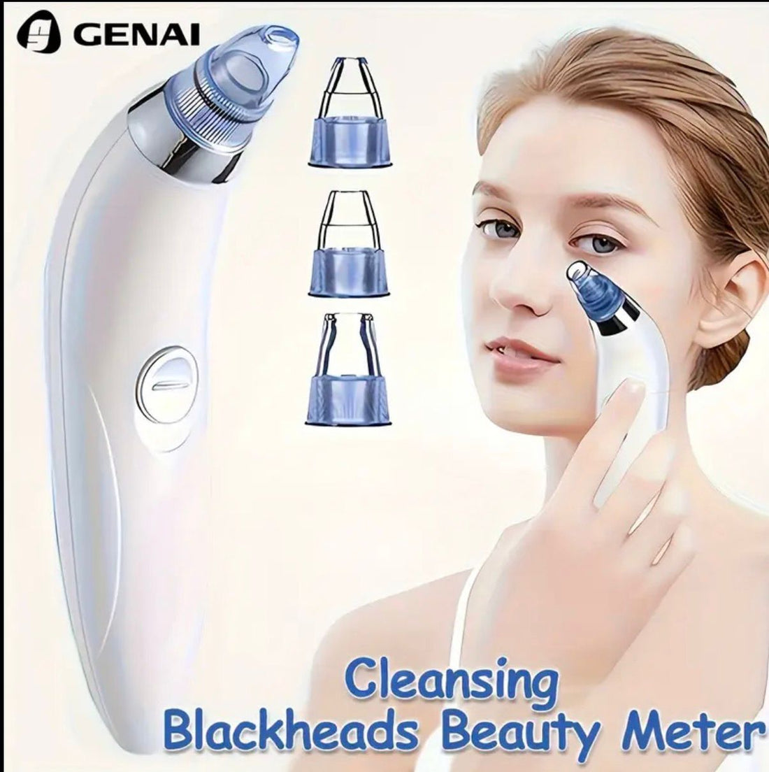 GENAI Blackhead clean Beauty Meter - Portable Facial Pore Cleaner