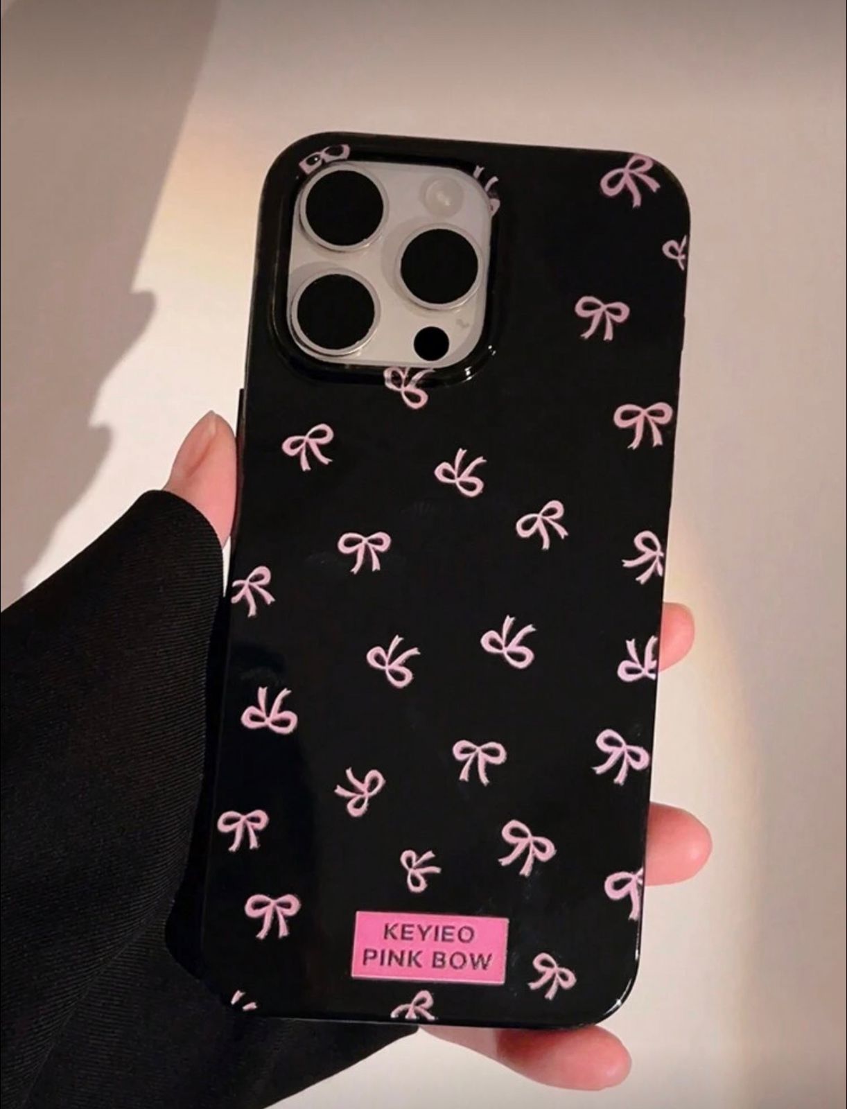 Iphone 16 GUCADI Pink Bow Phone Case