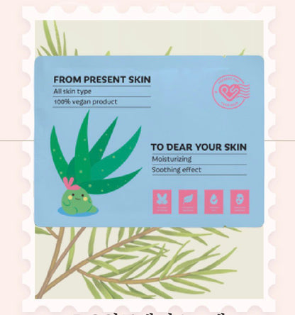 Present Skin Vegan Cosmetics Mask Pack Set (4 Types)