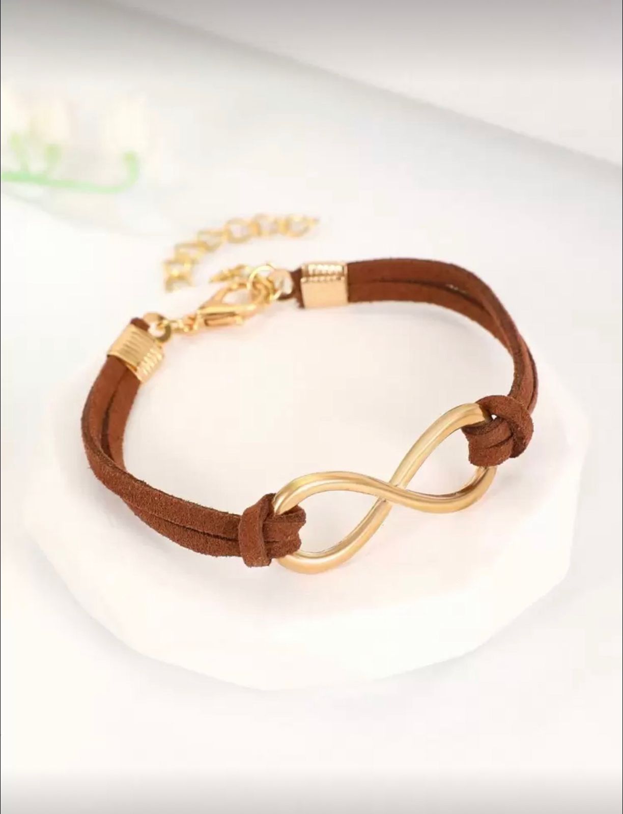 Simple &amp; Fashionable Infinity Symbol Cord Bracelet
