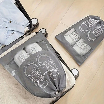 Travel Shoe Storage Bags - Lightweight, Transparent 10 Pcs