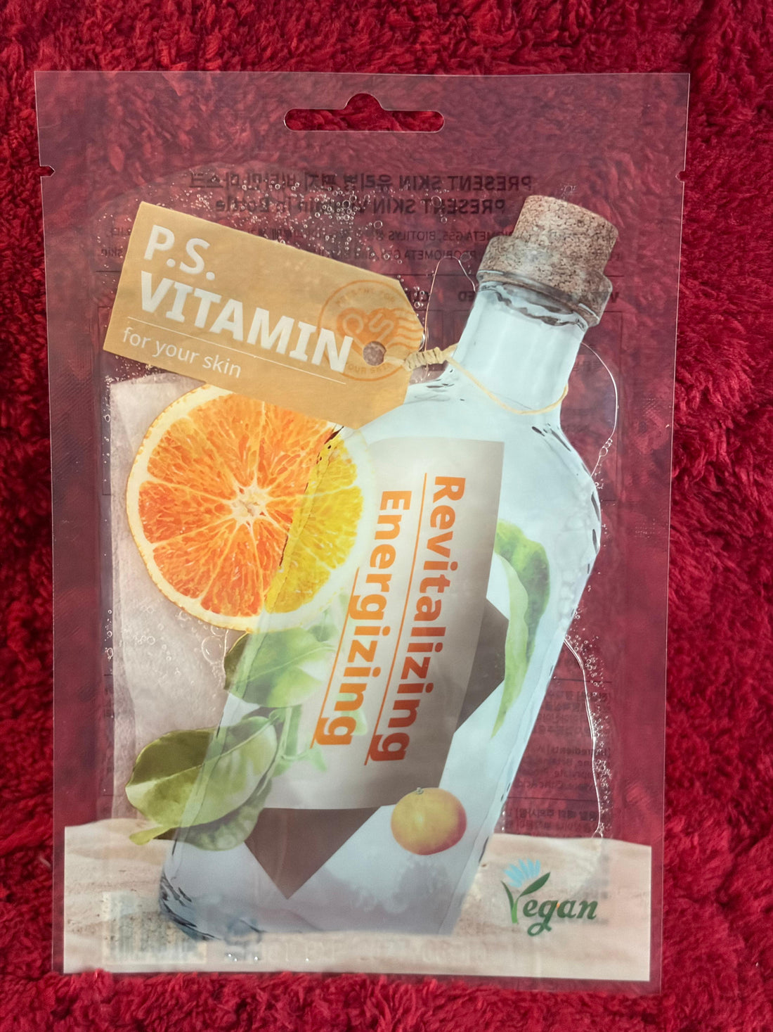 P.S. Vitamin Revitalizing Energizing Present Skin Sheet Mask