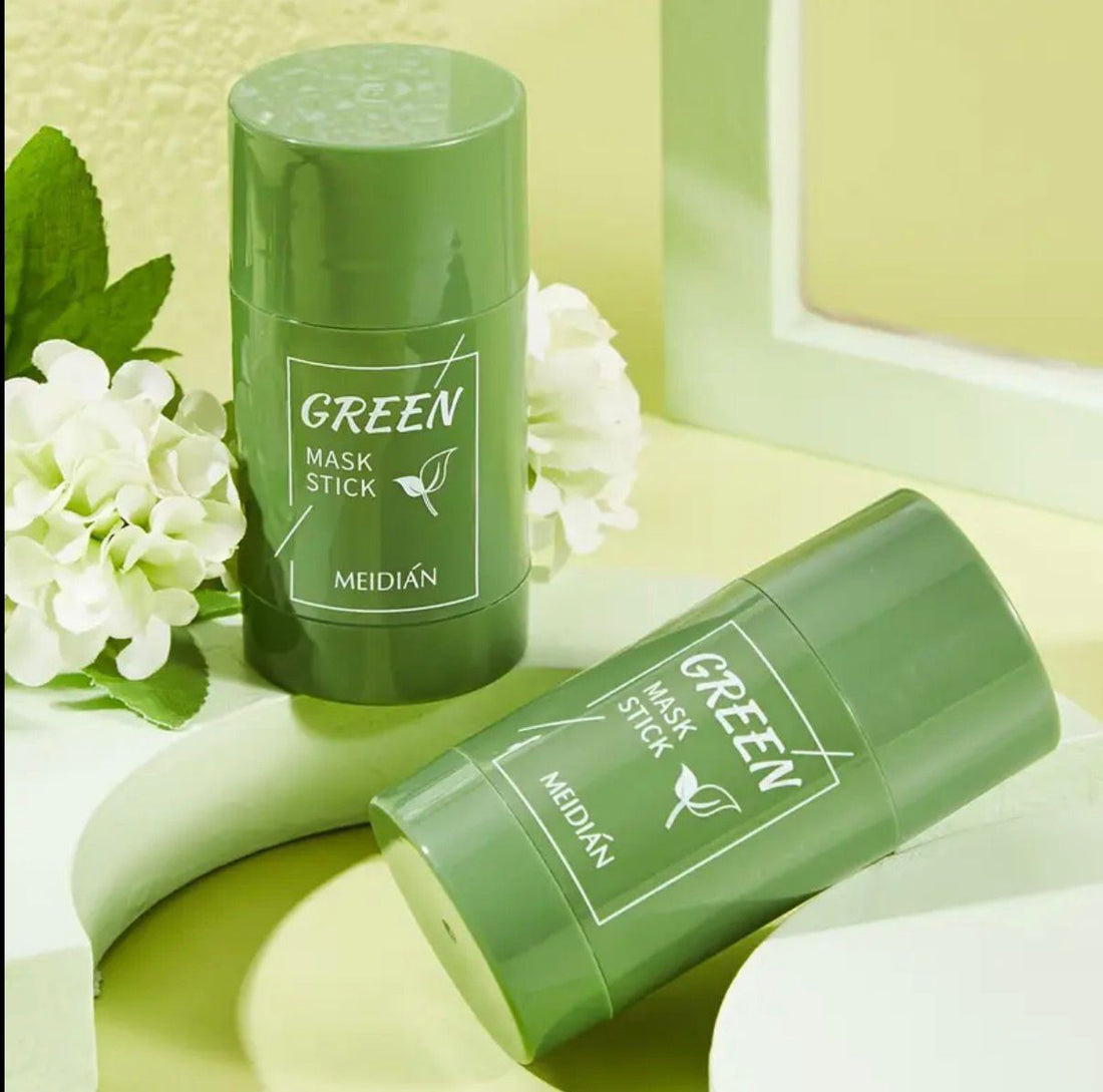 Green Tea Solid Face Stick-Deep Cleansing, Pore Removal, and Nourishing
