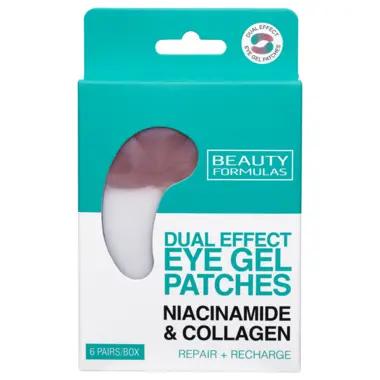 Beauty Formulas Niacinamide &amp; Collagen Dual Effect Eye Gel Patches - 6 Pairs