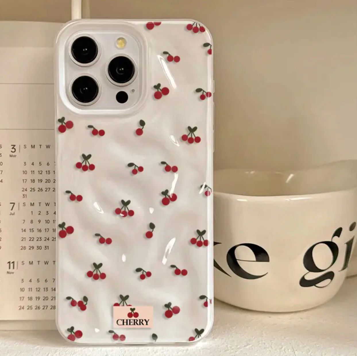 17 Air Adorable Cherry-Themed Cartoon Design Phone Case
