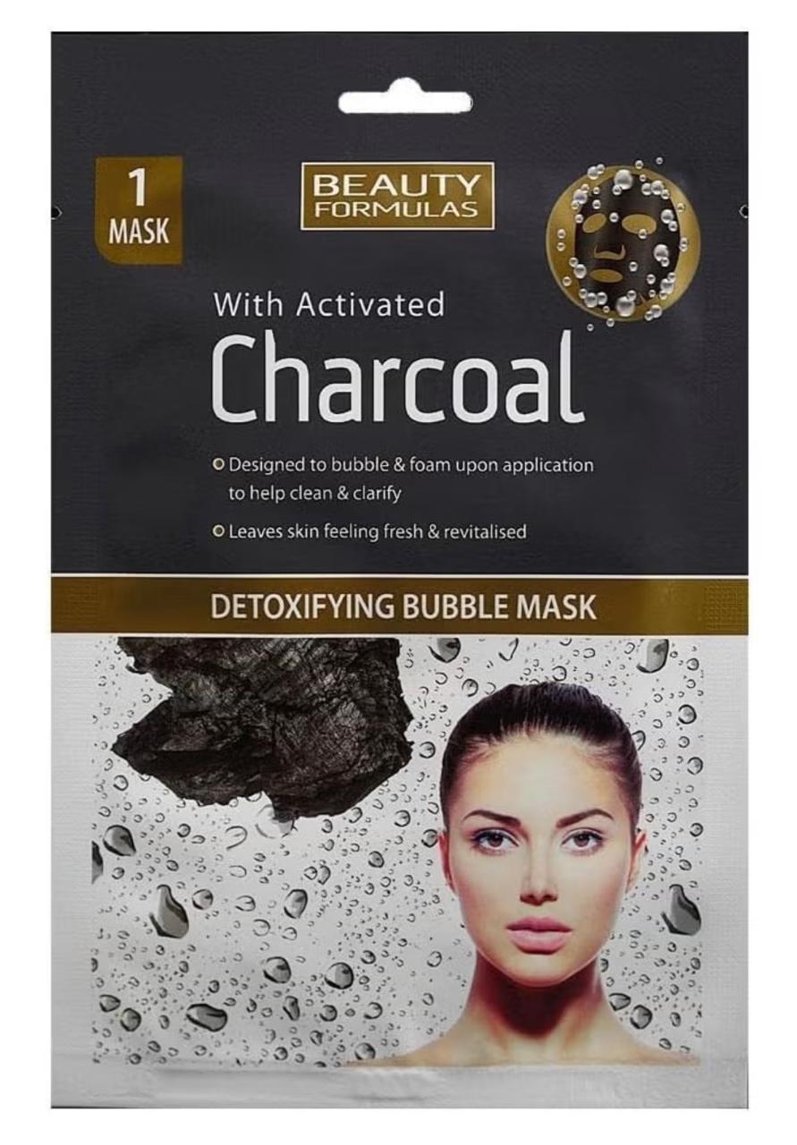 Beauty Formulas Charcoal Detoxifying Bubble Mask,1 mask