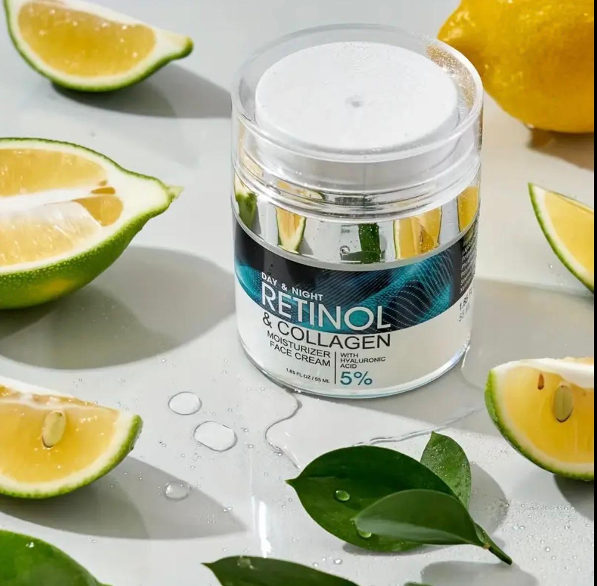 Retinol Moisturizing Cream with Collagen, Hyaluronic Acid &amp; Vitamin E - Hypoallergenic