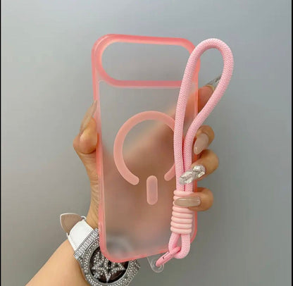 Iphone 17 Air High-Quality Semi-Transparent Matte Magnetic Phone Case