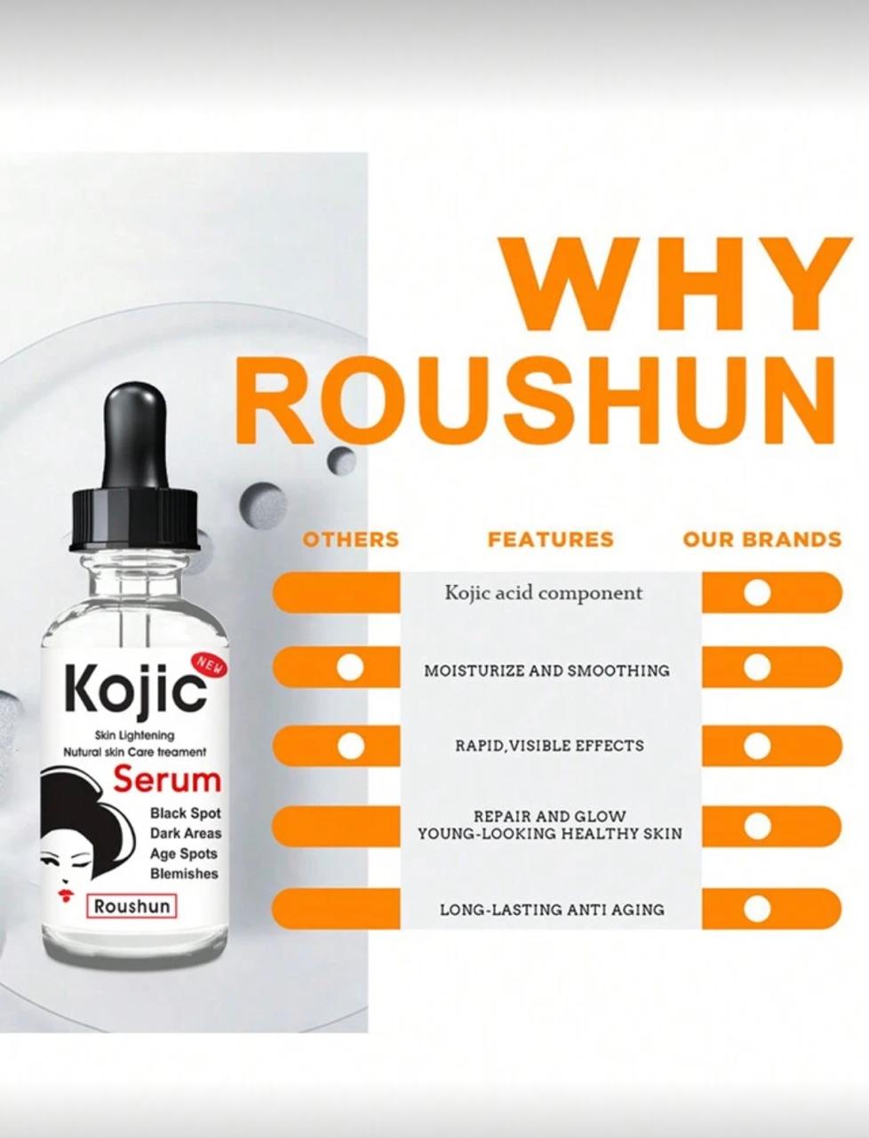 Kojic Acid Serum 30ml Whitening Firming Brightening Improving Dullness