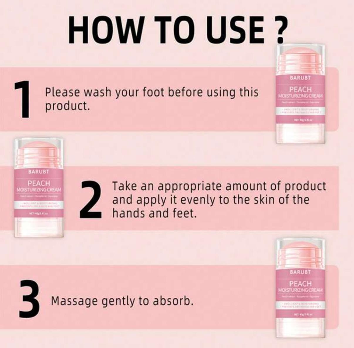 BARUBT Peach Foot Cream 40g