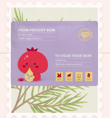 Present Skin Vegan Cosmetics Mask Pack Set (4 Types)