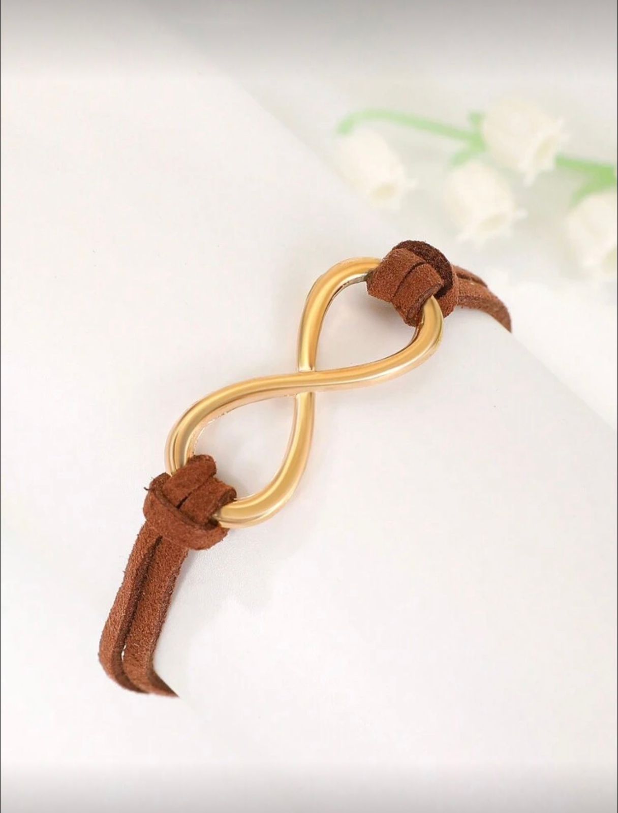 Simple &amp; Fashionable Infinity Symbol Cord Bracelet