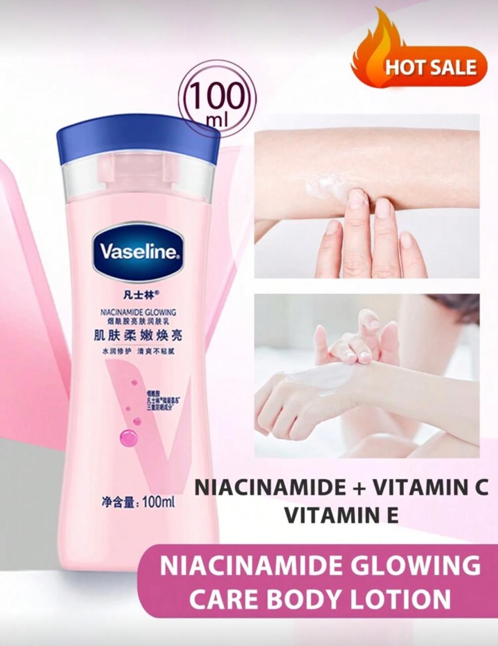Vaseline Glowing Intensive Care Body Lotion For Dry Skin 100ml