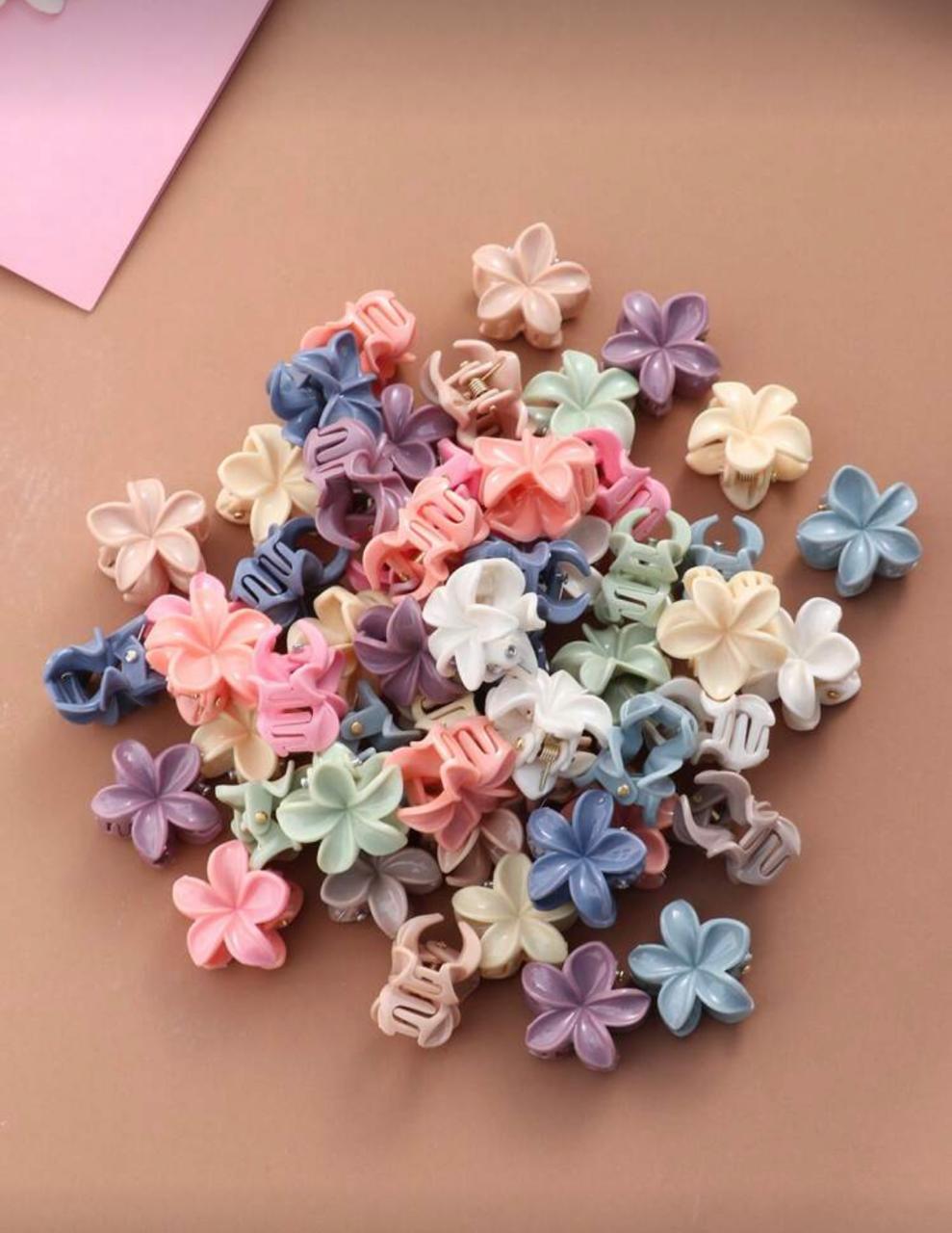 30pcs Retro Morandi Chrysanthemum Hair Clips