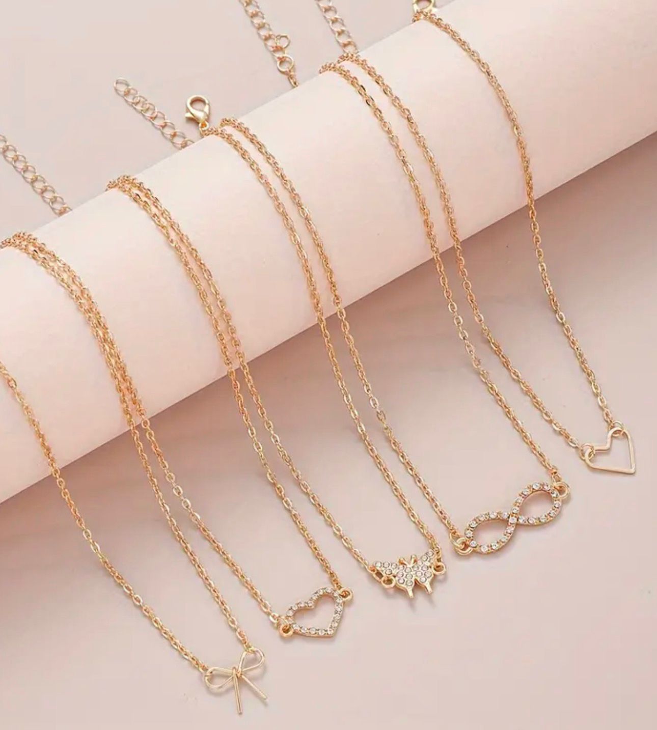 5 Pcs Set Pendant Necklaces for Women