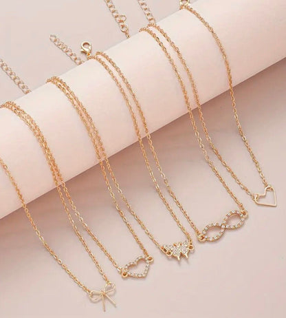 5 Pcs Set Pendant Necklaces for Women