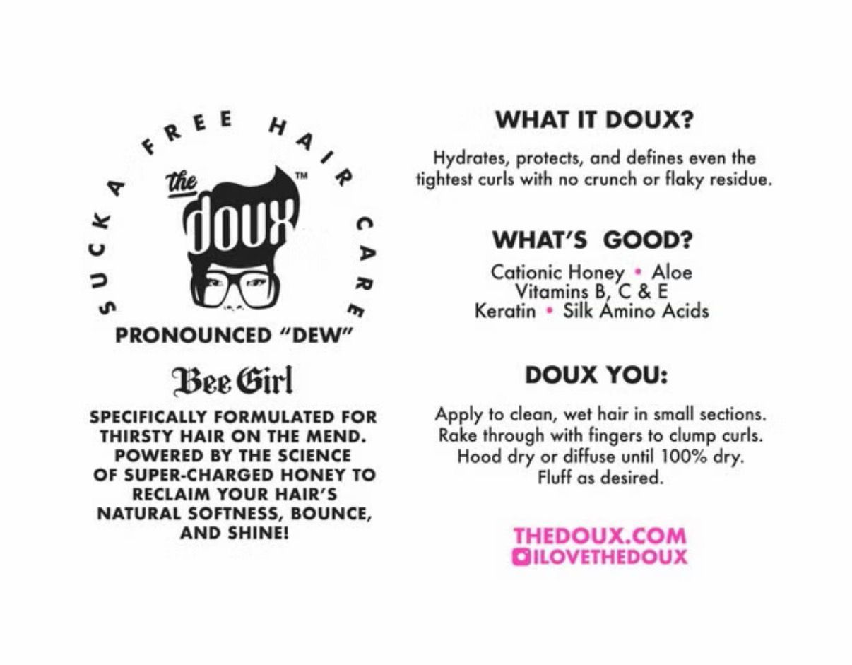 The Doux Beegirl Honey Curl Custard 16Oz