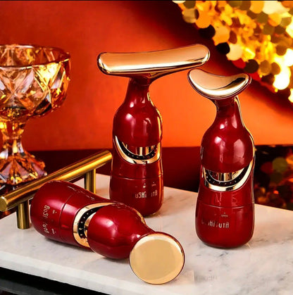 3-in-1 Home Beauty Device: Facial, Eye &amp; Neck Massager with Heat Relax