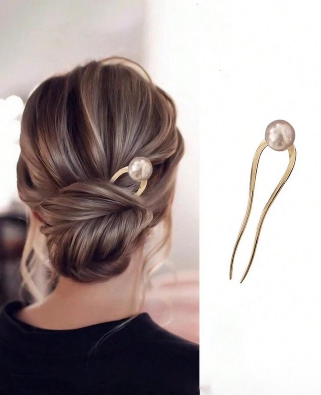 Faux Pearl Hair Clip
