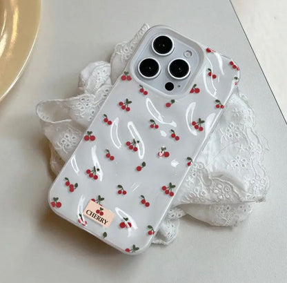 17 Air Adorable Cherry-Themed Cartoon Design Phone Case