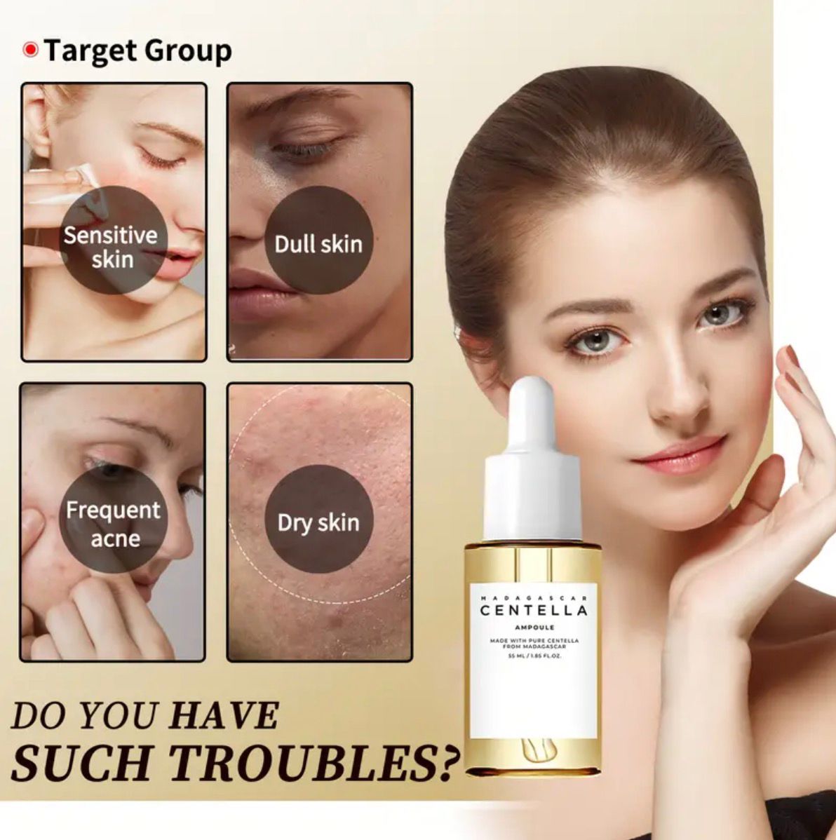 Centella Ampoule-soothing &amp; hydrating Serum for Sensitive, Acne-Prone Skin.