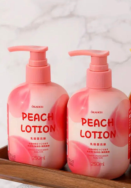 Peach Body Lotion for Dry skin with Hyaluronic Acid | Nicotinamide | Vitamin C | Vitamin E