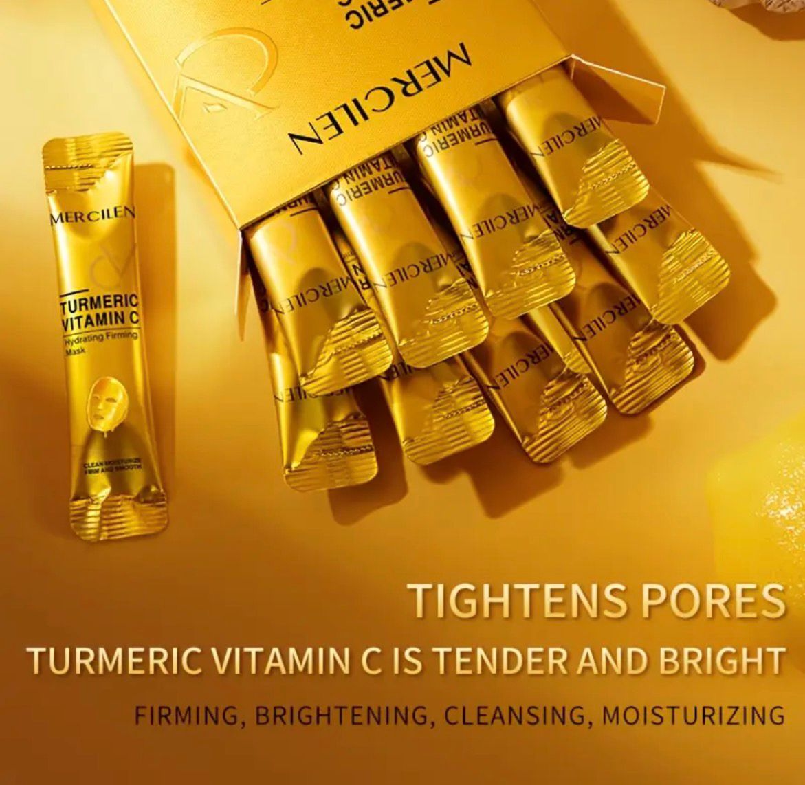 Turmeric Vitamin C retinol Moisturizing and firming Mask