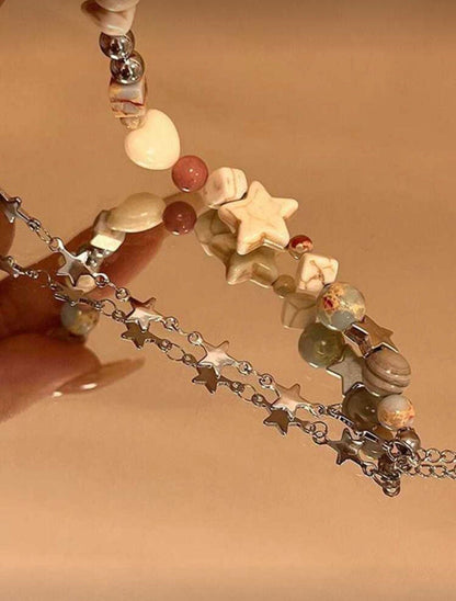 White Turquoise Beaded Bracelet