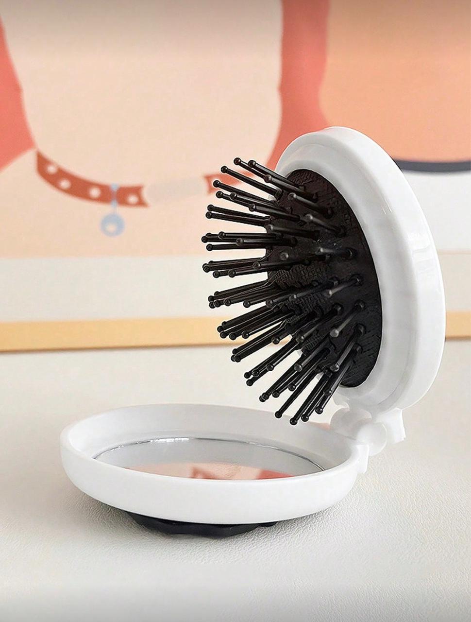 Tulip Flower Portable Air Cushion Mirror Comb Set