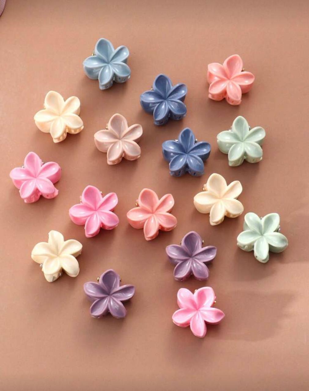 30pcs Retro Morandi Chrysanthemum Hair Clips