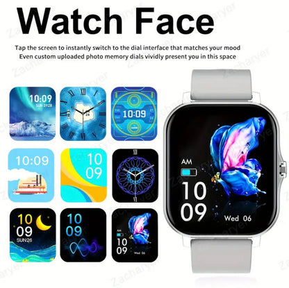 Smart Watch with 1.83&quot; HD Color Screen, Fitness Tracker with Heart Rate, Sleep Monitor, Step Counter, Call &amp; Message Notifications – Compatible with Android &amp; iOS