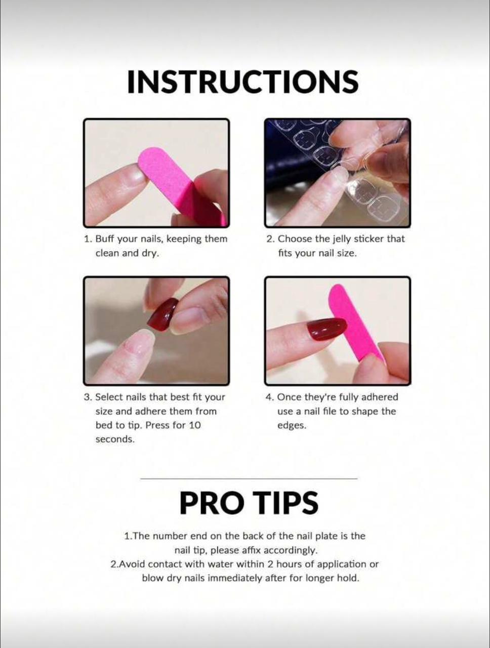 French Almond Shape Tie Dye White Base False Nails